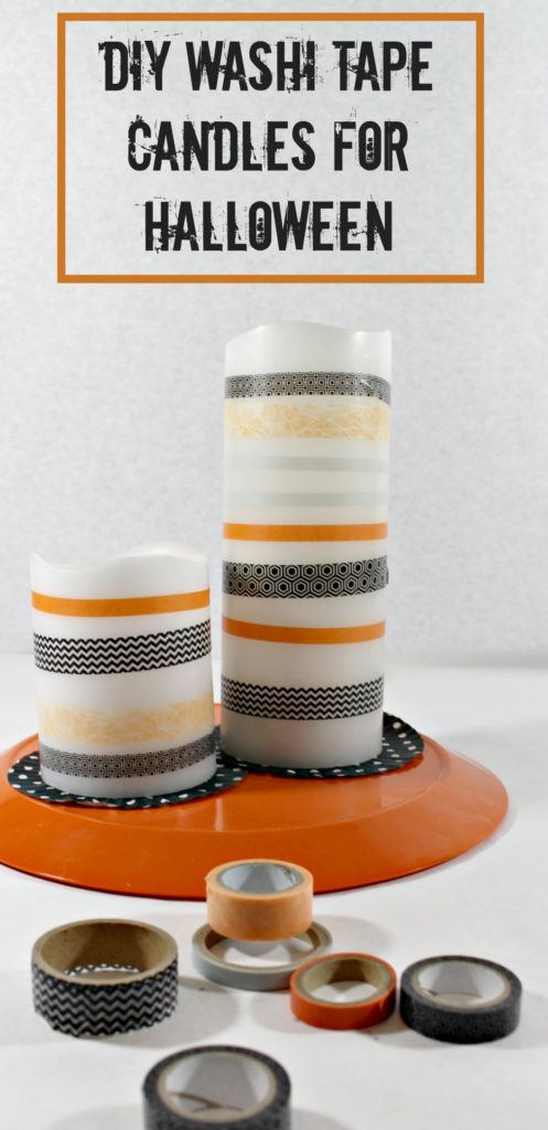 DIY Washi Tape Candles for Halloween - jenny at dapperhouse blog