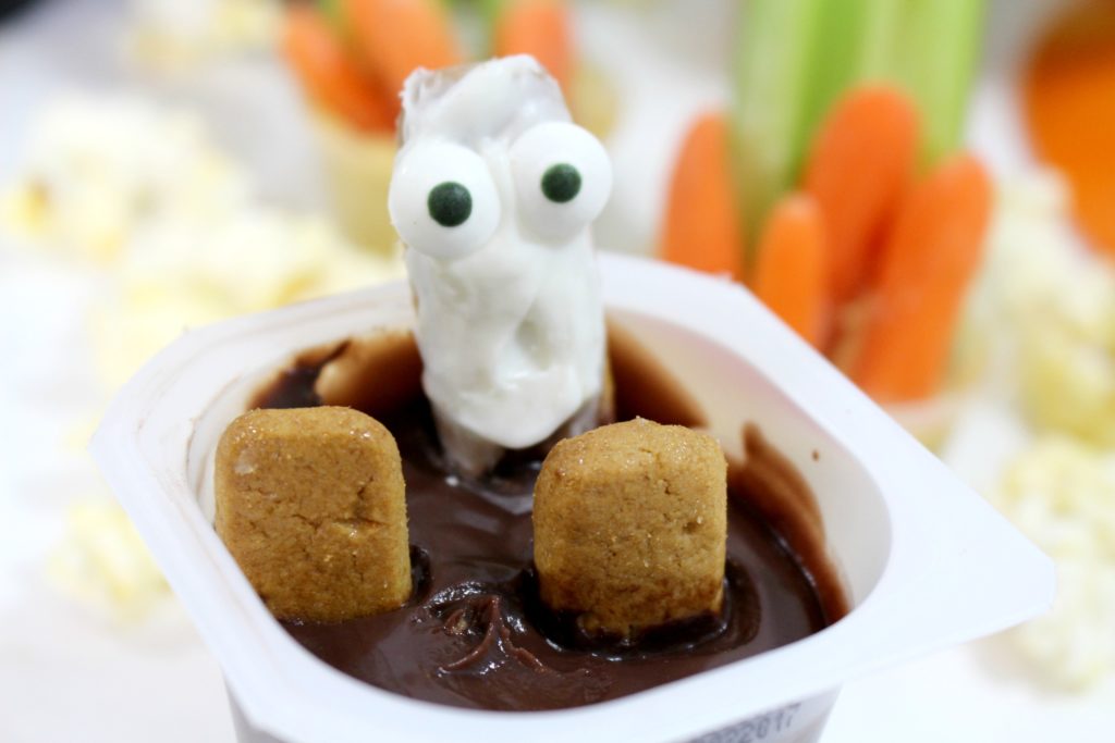 Ghost in the Graveyard pudding cups treats - jenny at dapperhouse blog