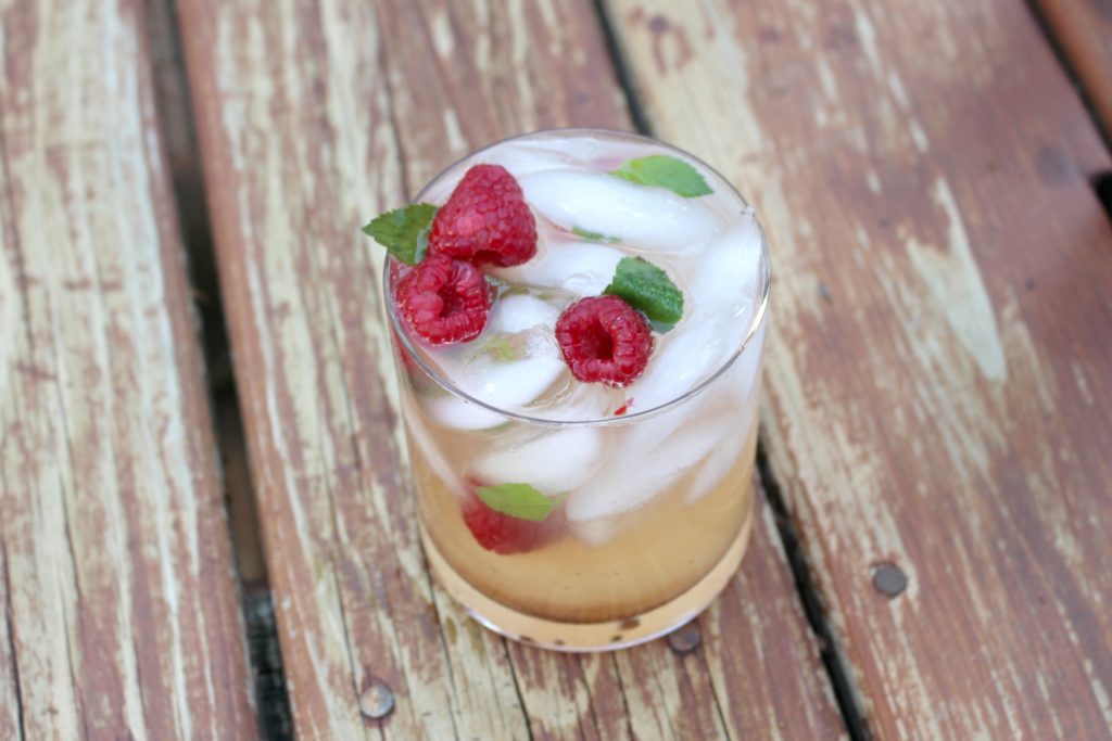 jenny at dapperhouse blog original cocktail drink recipe #chambord #raspberry #mint #LaCroix