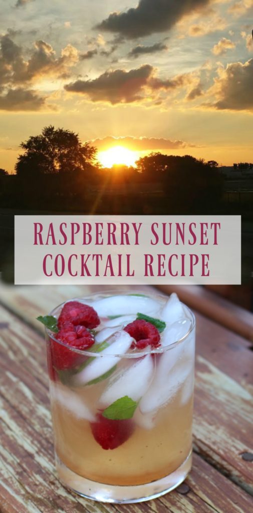 Raspberry Sunset Cocktail Recipe named after Arizona - jenny at dapperhouse blog #chambord