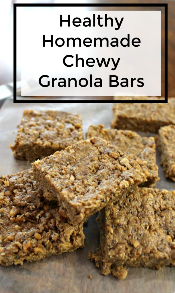 healthy homade chewy granola bar recipe - jenny at dapperhouse - flaxseed - chia seeds