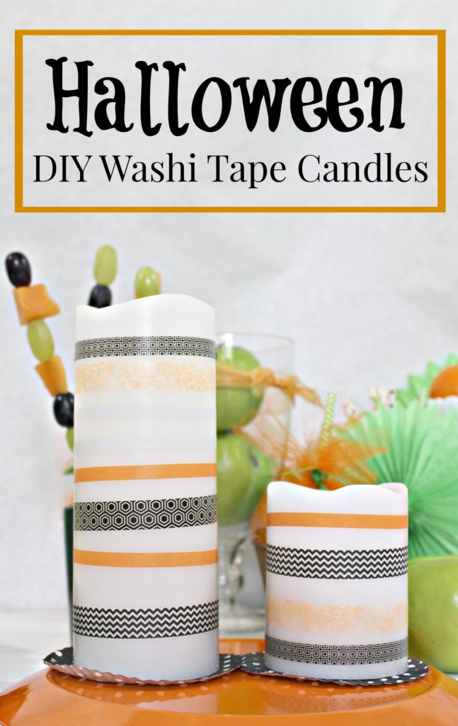 jenny at dapperhouse - DIY Washi Tape Halloween Candles Craft