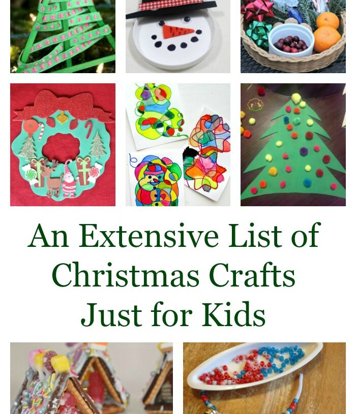 Extensive List of Christmas Crafts Just for Kids