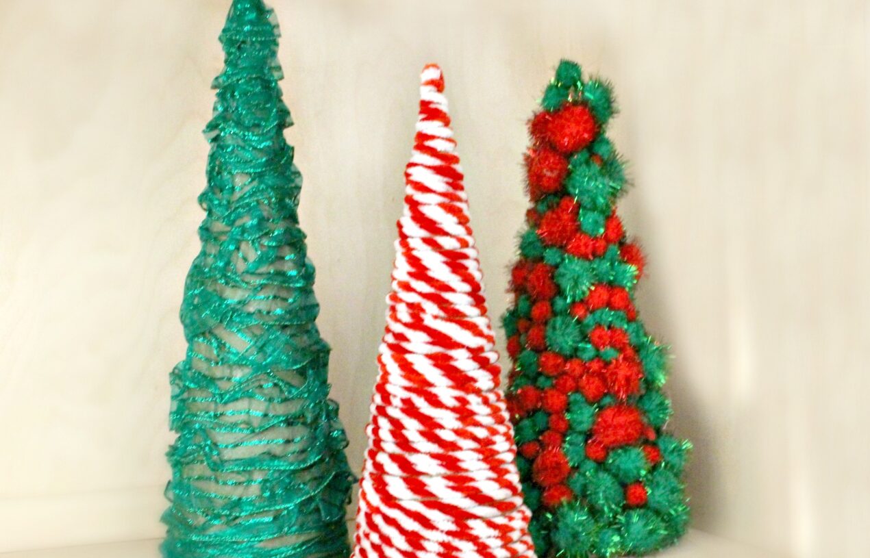 DIY Cardboard Cones Christmas Tree Home Decor