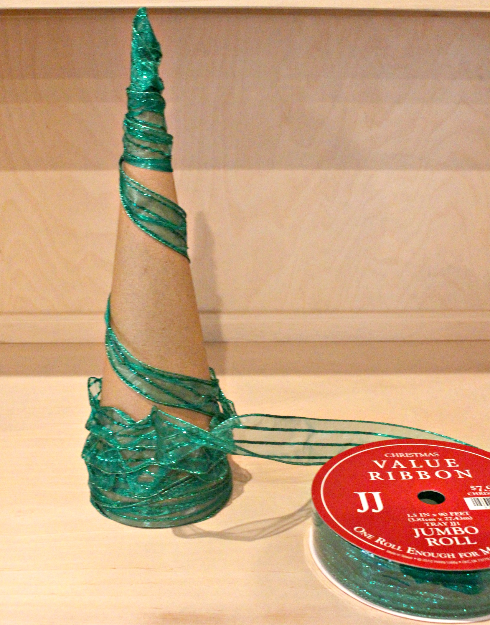 DIY Cardboard Cones Christmas Tree Home Decor Jenny at dapperhouse