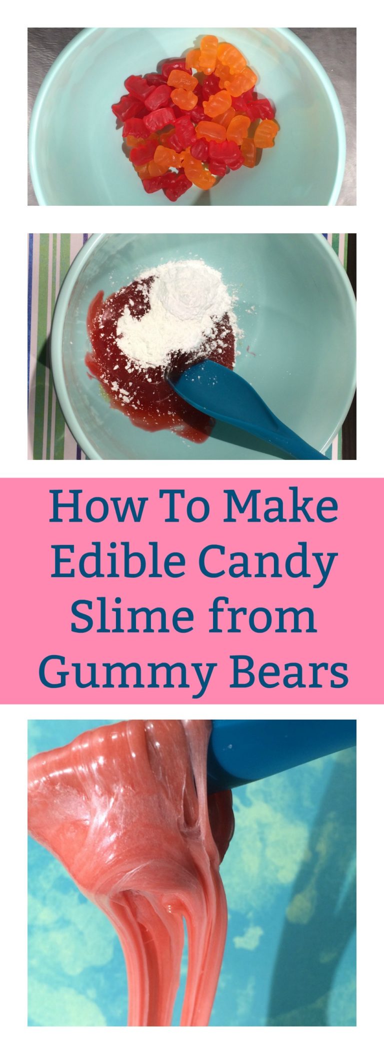 How to Make Edible Candy Slime from Gummy Bears - Jenny at dapperhouse