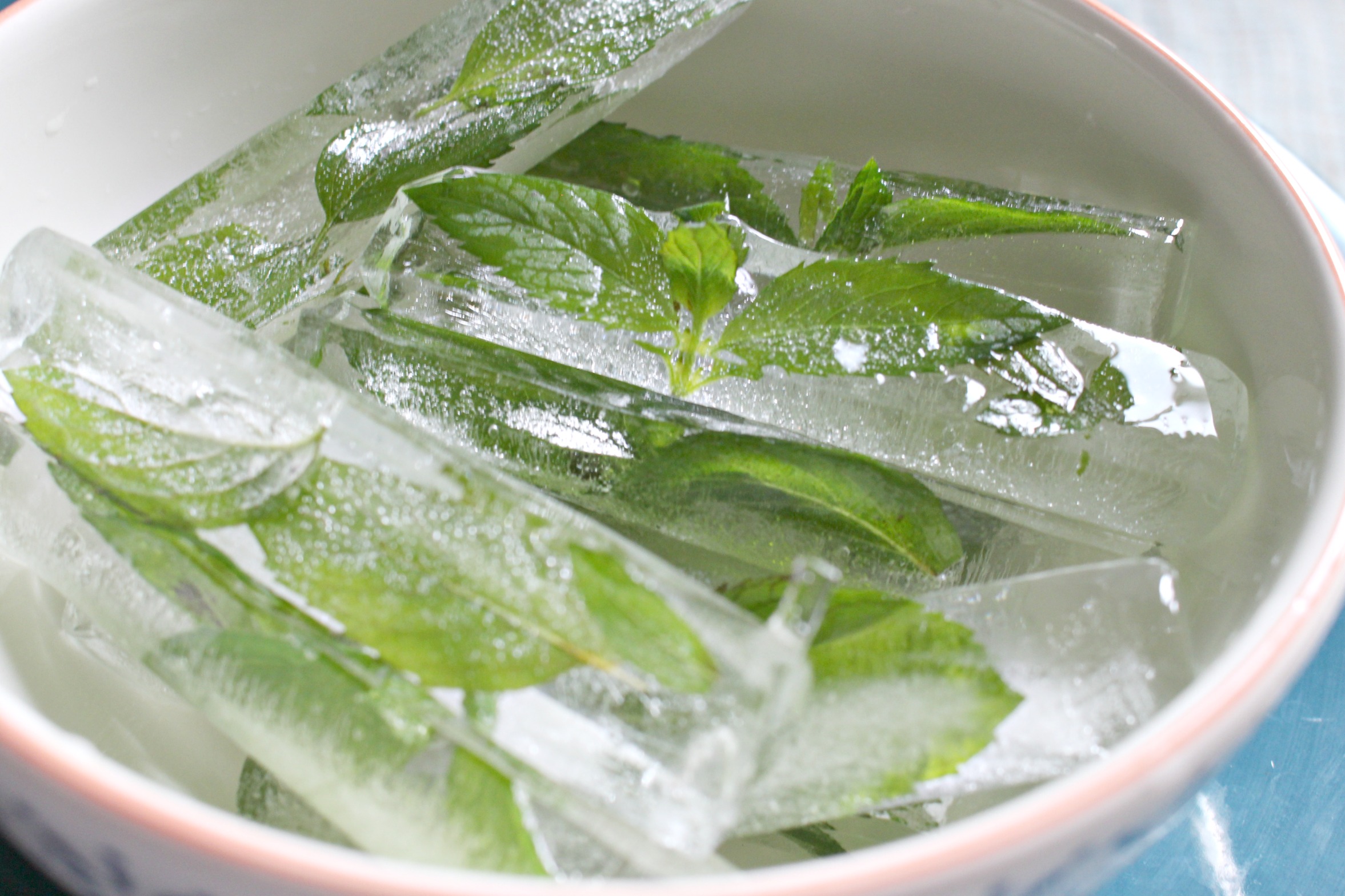 How To: Mint Infused Ice Cubes