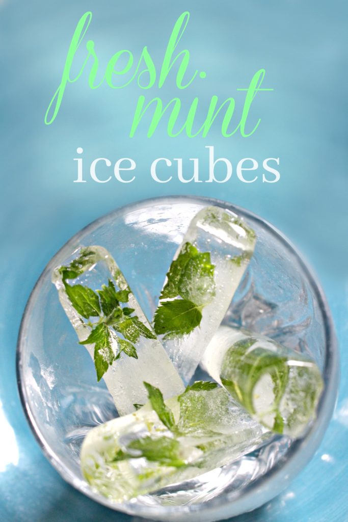 How To: Mint Infused Ice Cubes