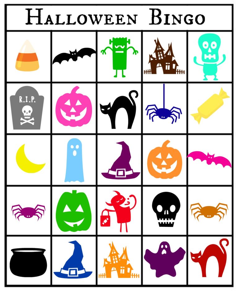 Free Printable Halloween Themed Bingo Cards - Jenny at dapperhouse