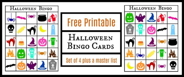 Free Printable Halloween Themed Bingo Cards - Jenny at dapperhouse