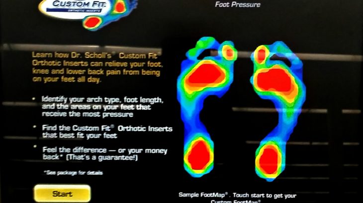 dr scholls foot mapping
