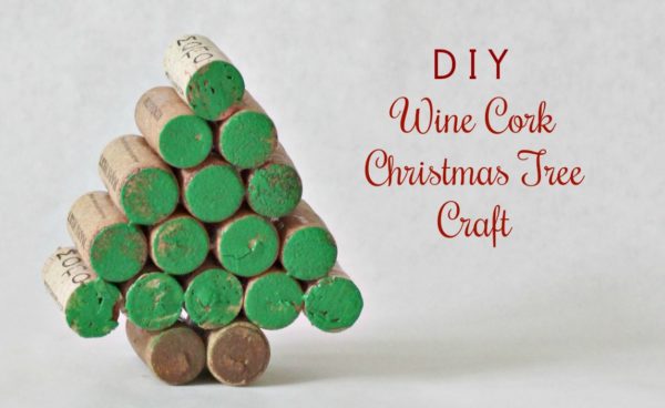 DIY Wine Cork Christmas Tree Craft - Jenny at dapperhouse