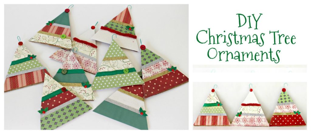 paper christmas tree garland