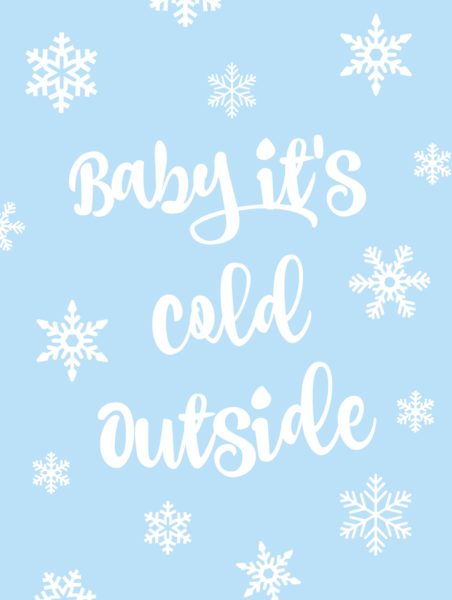 Free Printable Winter Themed Poster Art - Jenny at dapperhouse