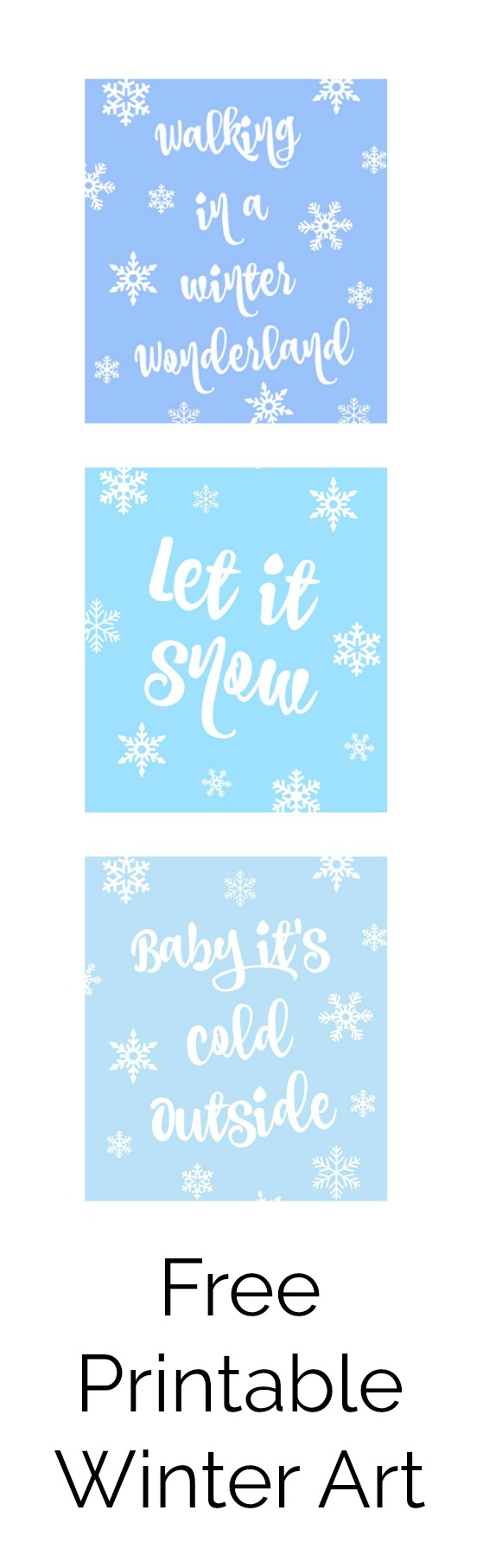 Free Printable Winter Themed Poster Art - Jenny at dapperhouse