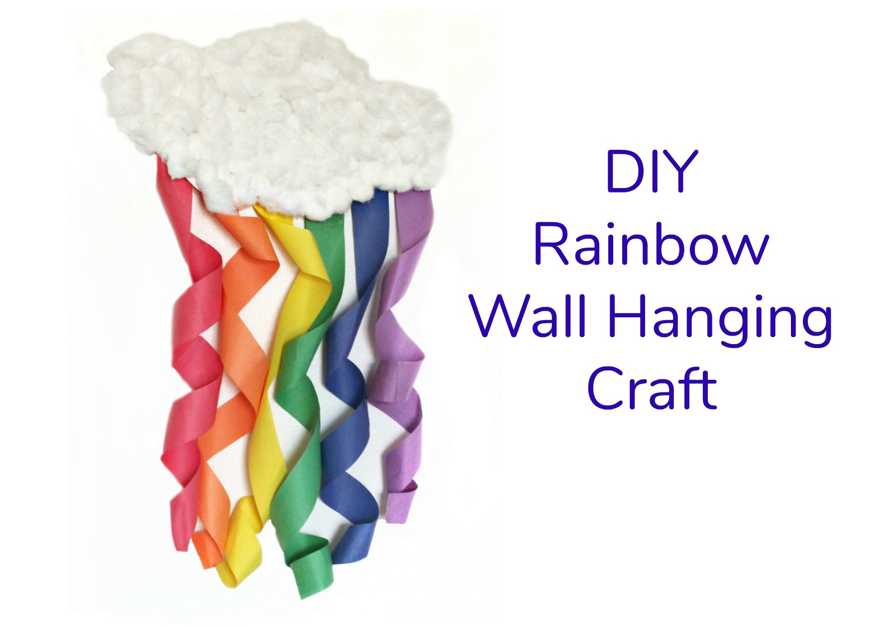 DIY Rainbow Wall Hanging Craft Jenny at dapperhouse