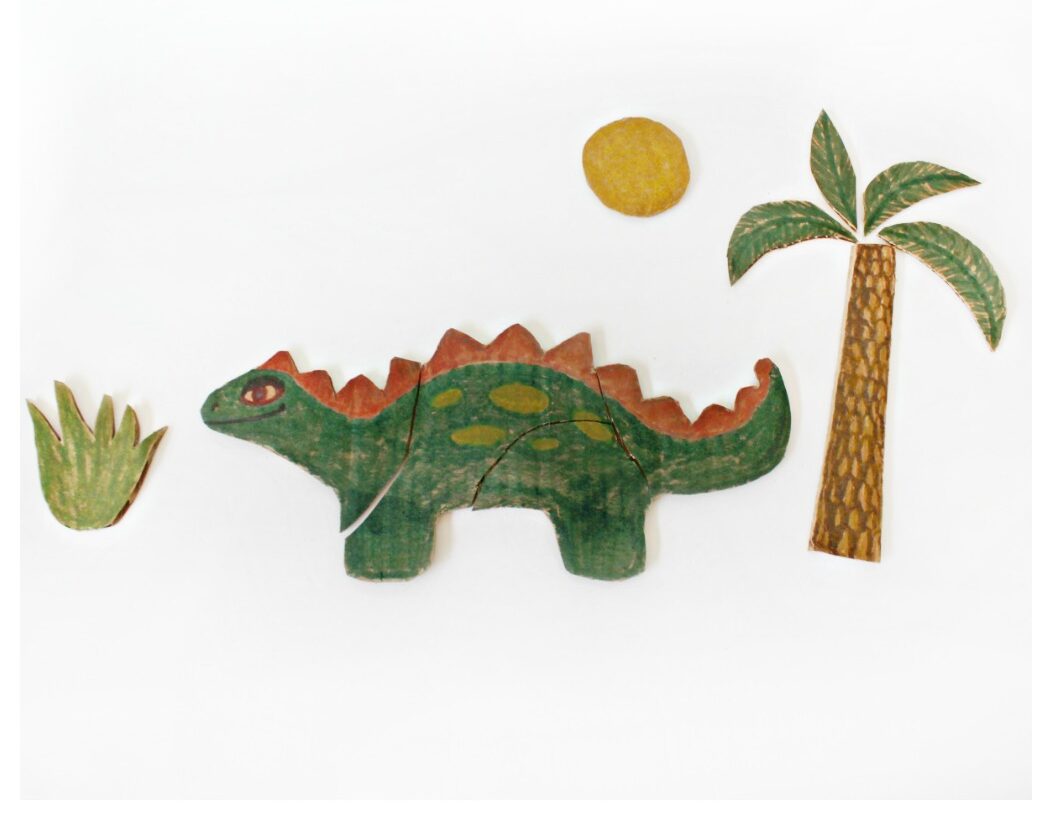 Easy DIY Dinosaur Activity and Puzzle for Kids
