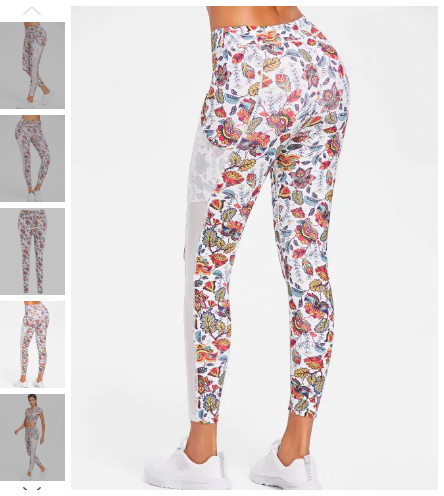 Buy the Cutest Floral Workout Leggings Activewear to Show Your Style -  Jenny at dapperhouse
