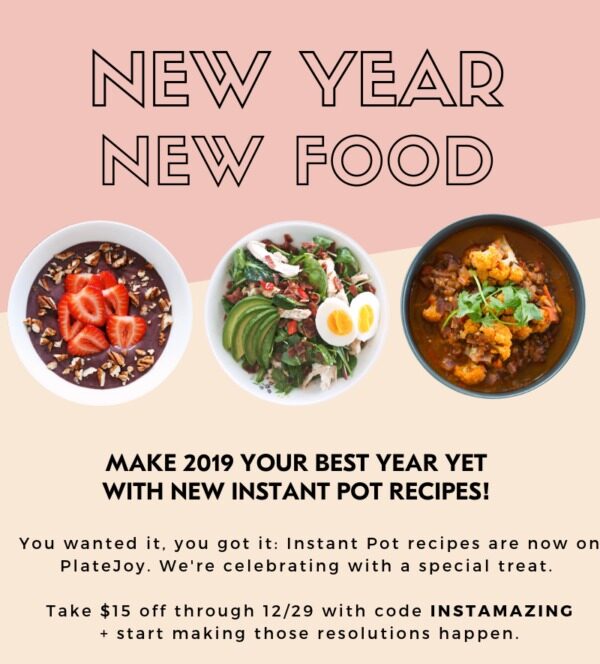 PlateJoy Now Offering Instant Pot Recipes