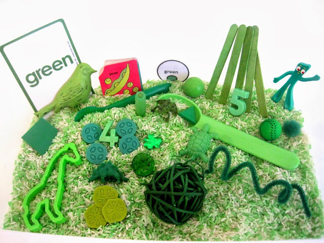 How to Make a Green Sensory Box for Kids