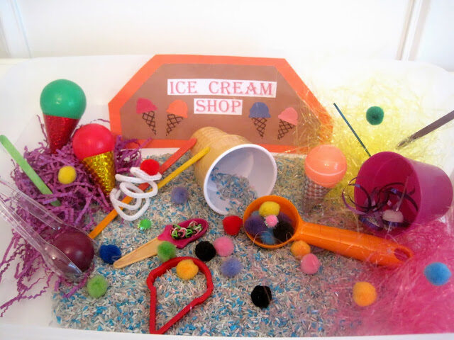 Ice Cream Shop Educational Play Sensory Bin / Box / Tub – DIY