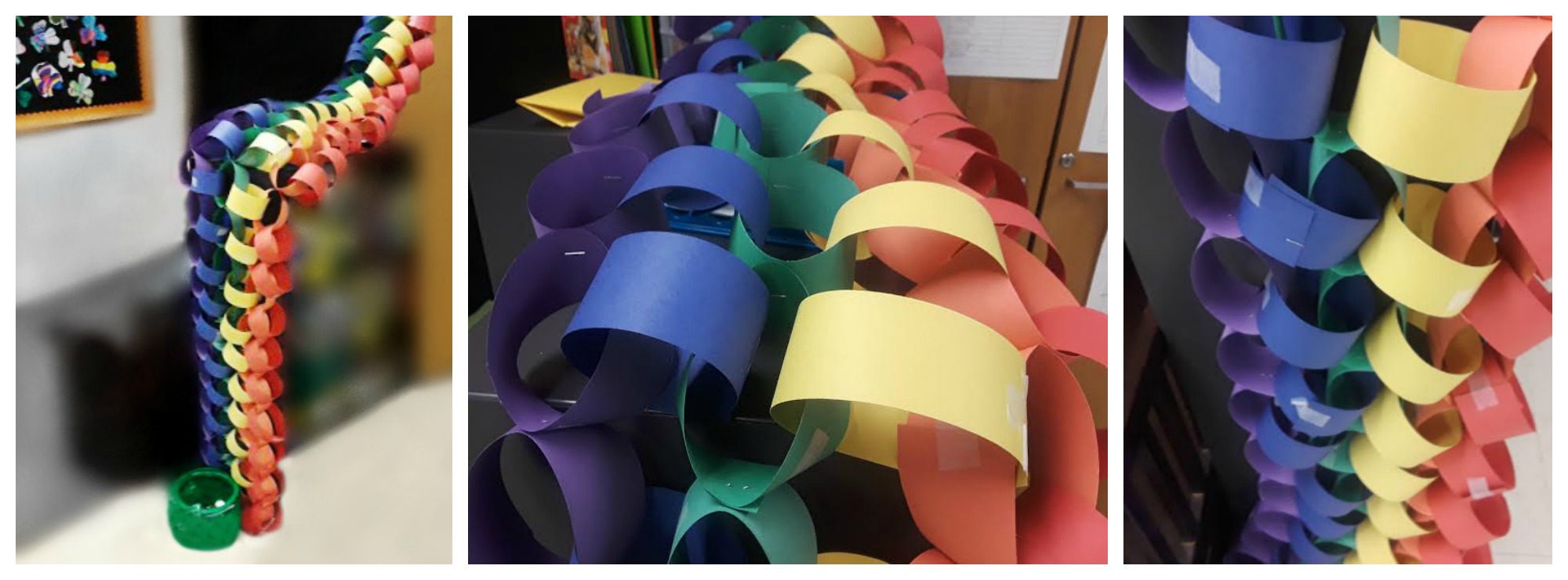 How to Make a Paper Chain Rainbow Jenny at dapperhouse