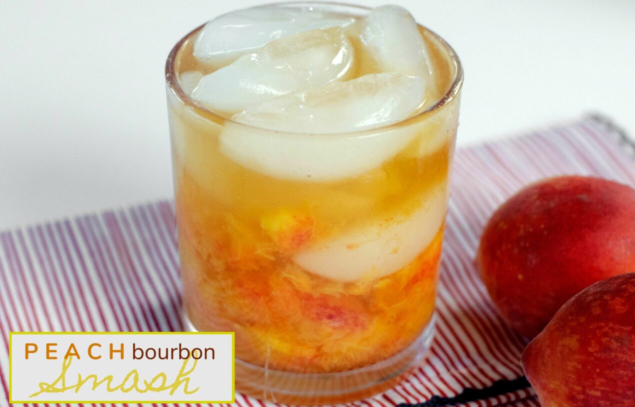 Peach Bourbon Smash Drink Recipe