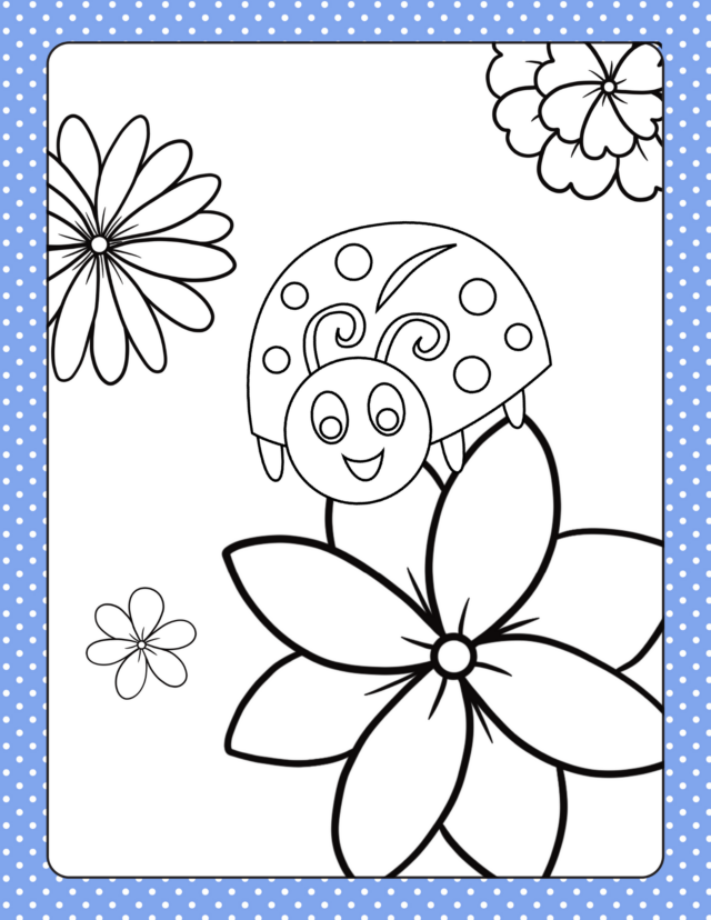 10 Free Printable Ladybug Coloring Pages and more - Jenny at dapperhouse