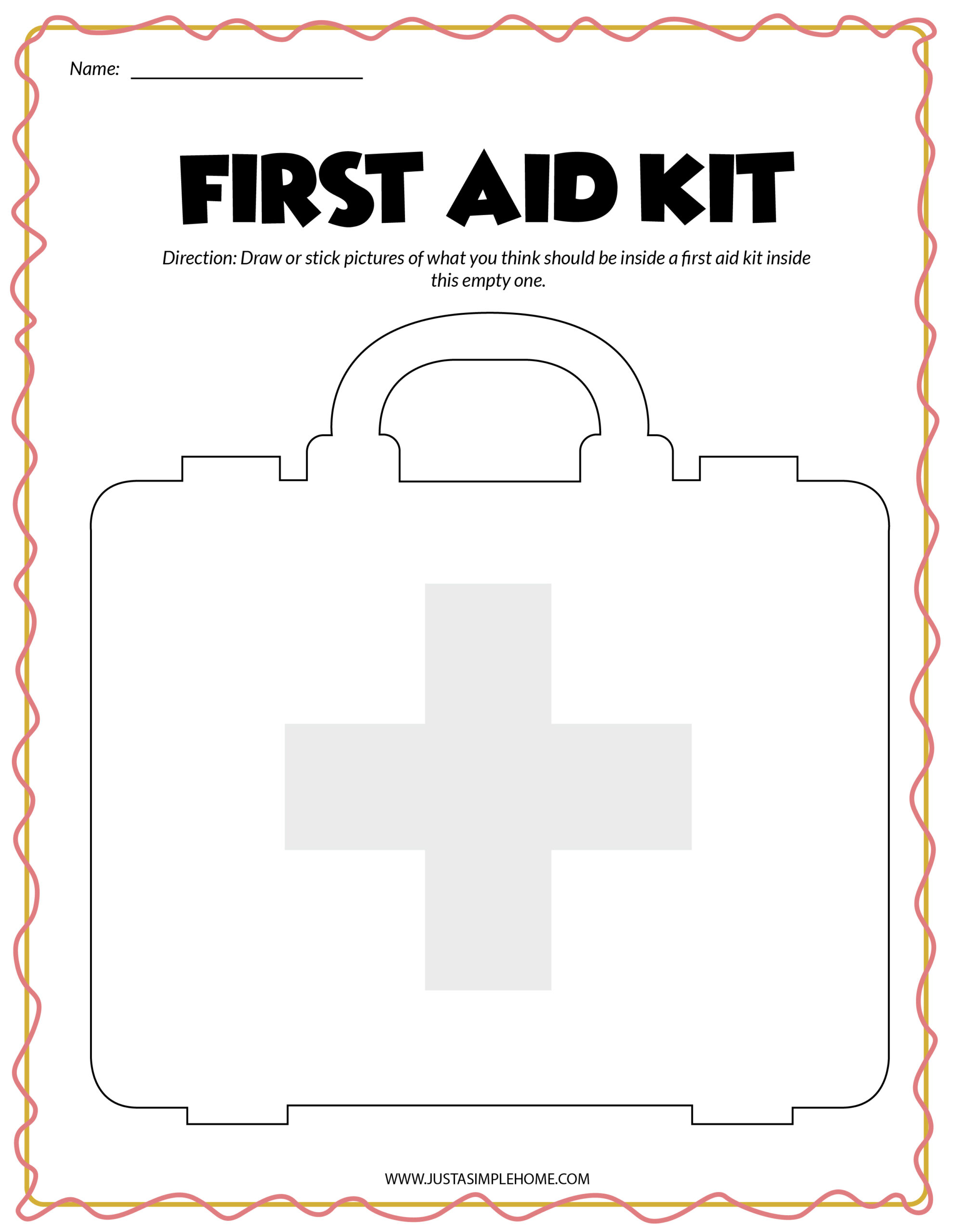 First Aid Learning Activity Pack Free Printables Jenny at dapperhouse