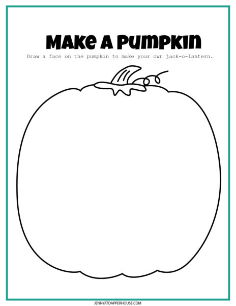 Free Printable 7 Page Pumpkin Themed Learning Activity Pack - Jenny at ...