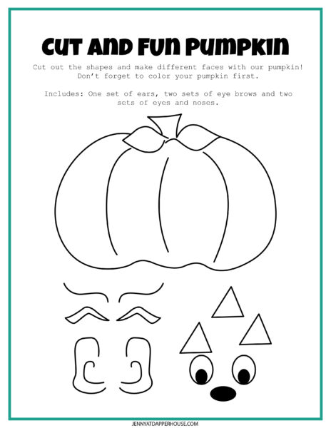 Free Printable 7 Page Pumpkin Themed Learning Activity Pack – Jenny at ...