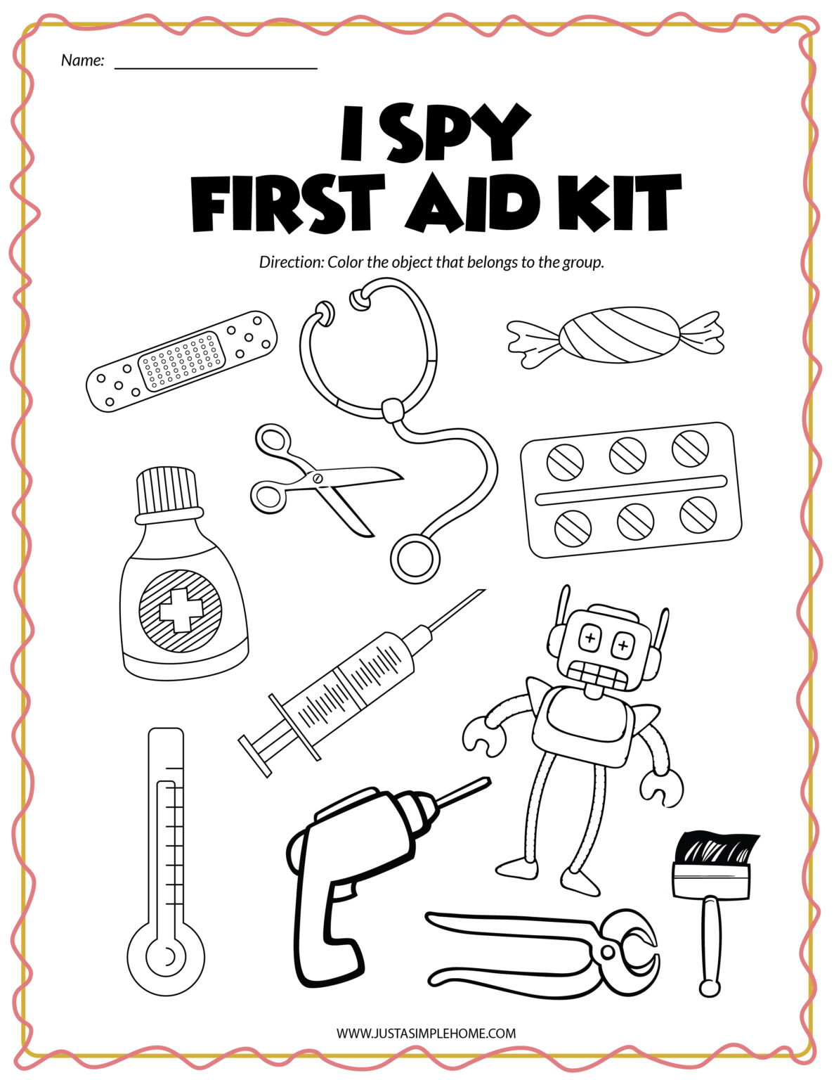 Free Printable Packet for Kids to Learn About First Aid - Jenny at ...