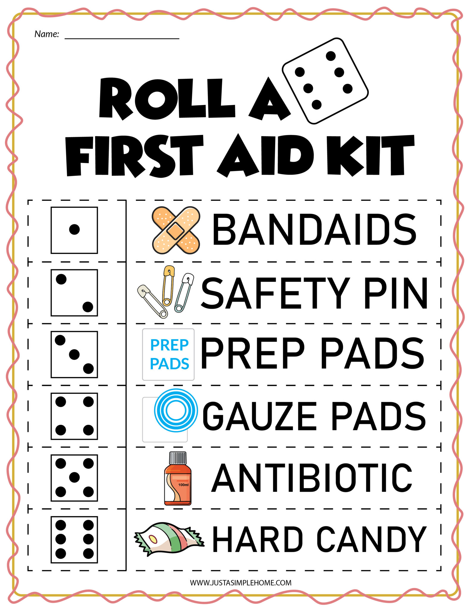 Free Printable Packet for Kids to Learn About First Aid Jenny at