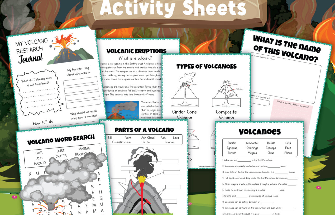 Free Printable Volcano Science Activity Pages