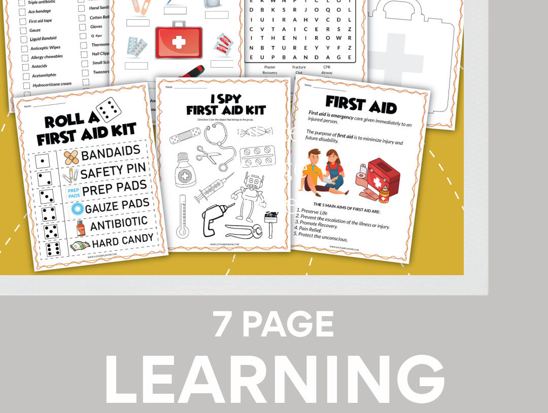Free Printable Packet for Kids to Learn About First Aid