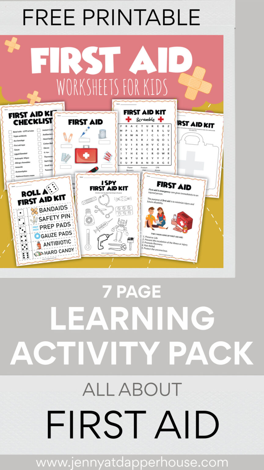 Free Printable Packet for Kids to Learn About First Aid Jenny at