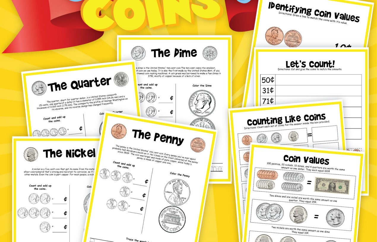 Practice Counting Coins Free Printable Worksheets