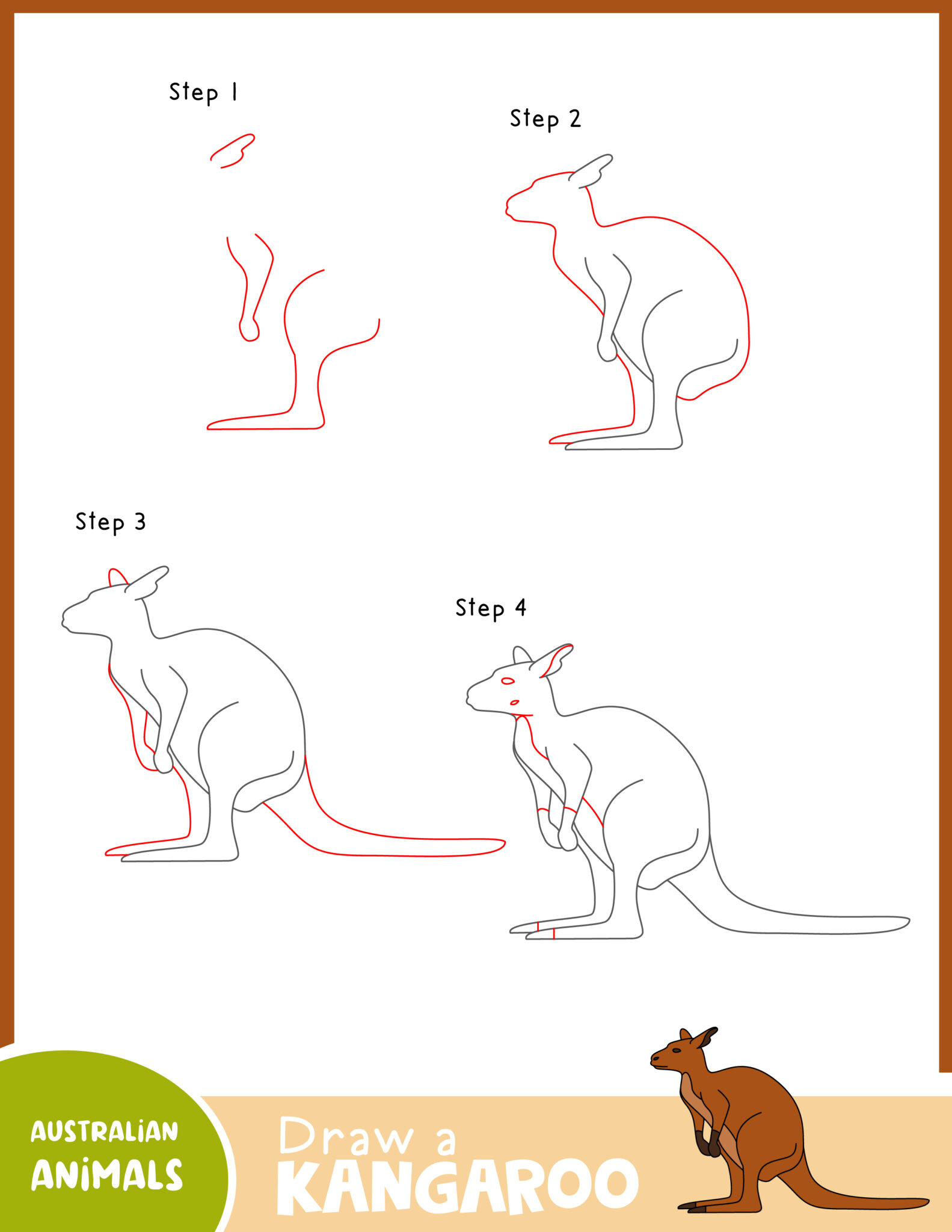 Learn to Draw Australian Animals During Family Time - Jenny at dapperhouse