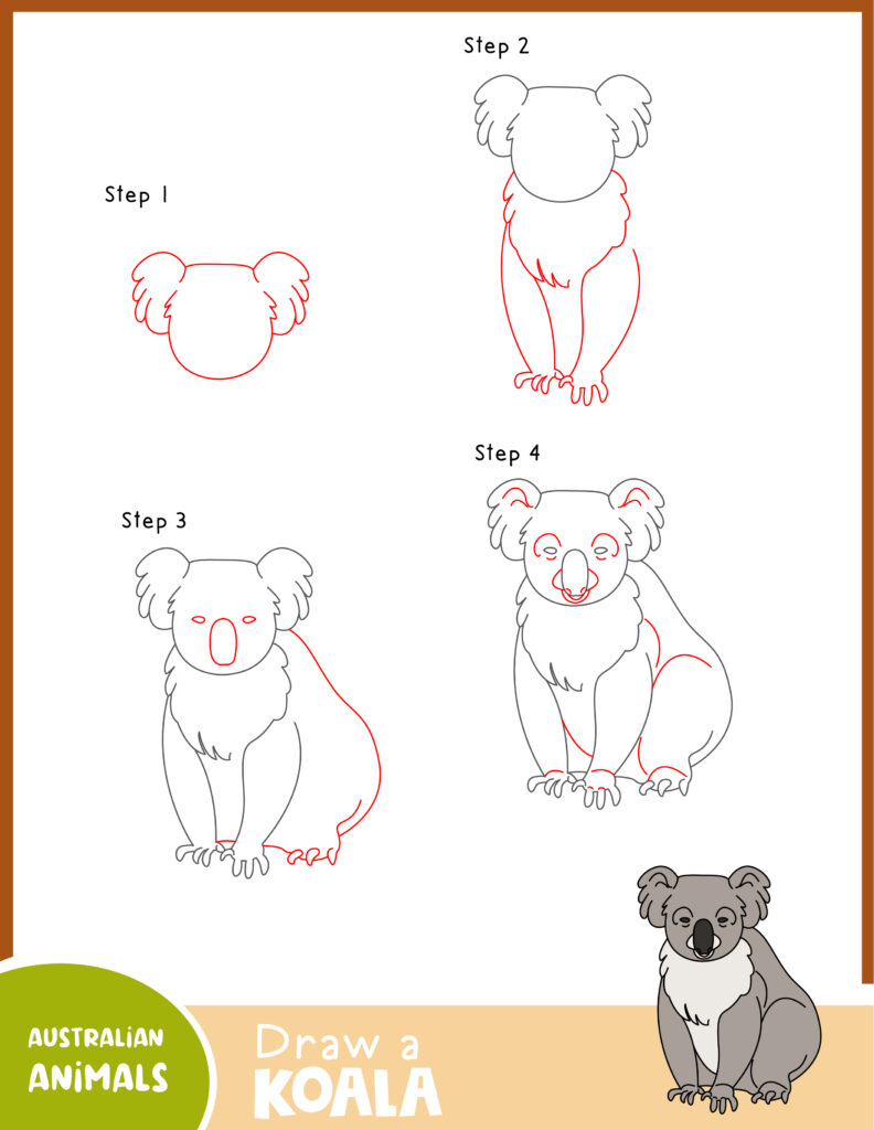 Learn to Draw Australian Animals During Family Time - Jenny at dapperhouse