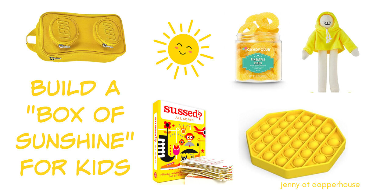 Yellow Items for a “Sunshine in a Box” Gift for Kids