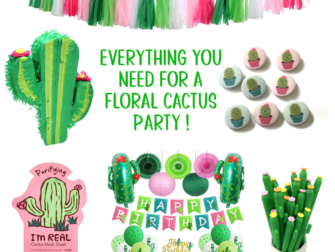 Everything You Need for a Floral Cactus-Themed Party